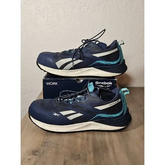 Reebok Floatride Energy 3  Size 10W Blue Athletic Work Shoes Sneakers RB3493