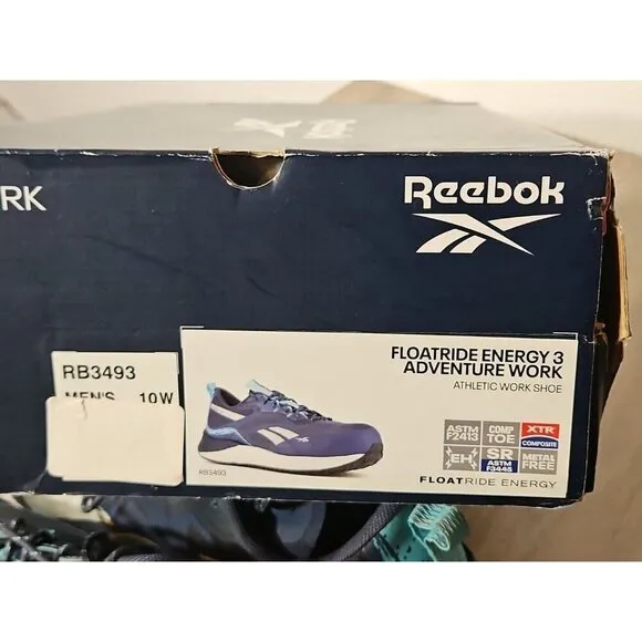 Reebok Floatride Energy 3  Size 10W Blue Athletic Work Shoes Sneakers RB3493