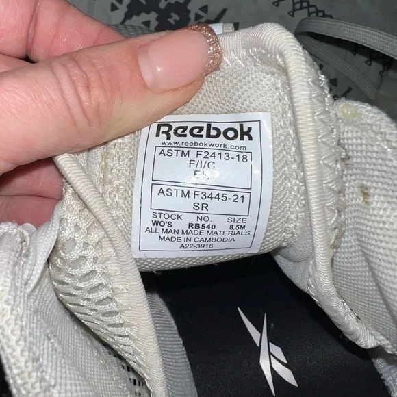 Reebok Fusion flexweave‎ Composite Toe Work Shoes size 8.5