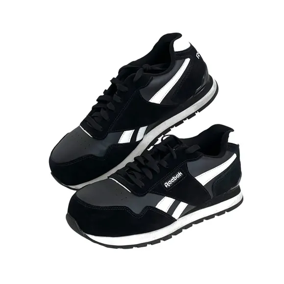 Reebok Harman Work Sneakers Comp Toe Slip Resistant Suede‎ Leather Shoes