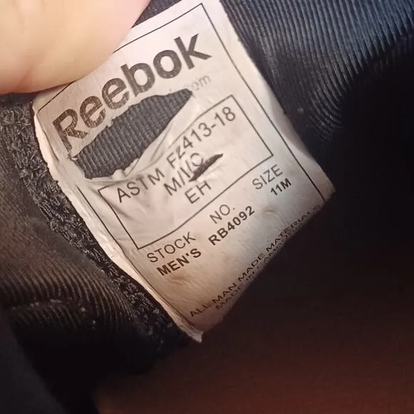 Reebok Men's All Terrain EH Steel Toe Lace Up Work Shoes 11