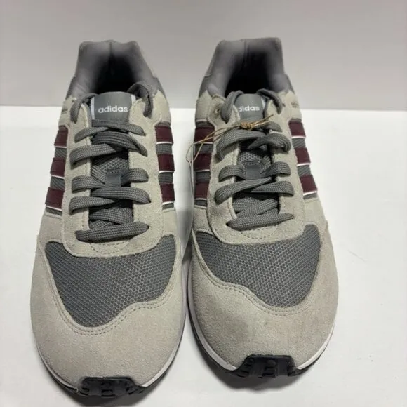 Reebok Men’s Run 80’s Grey/Red Sneakers, Size 9.5 M