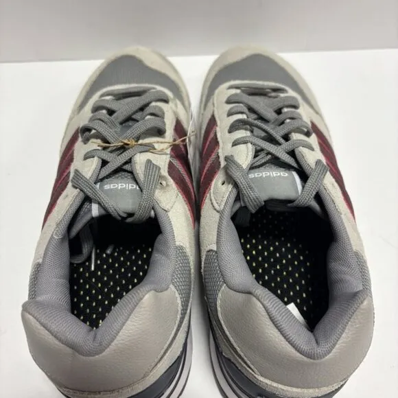 Reebok Men’s Run 80’s Grey/Red Sneakers, Size 9.5 M