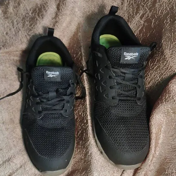 Reebok Men's Sublite Cushion Athletic Work Sneakers Shoes Black Size 9