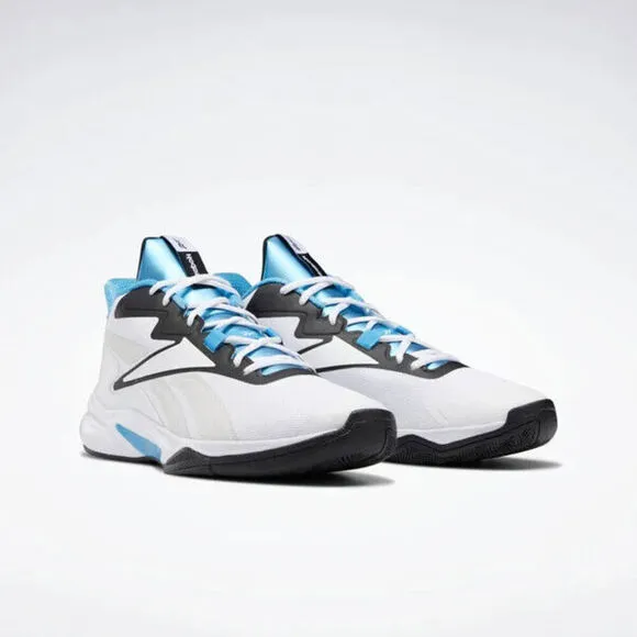 Reebok More Buckets GY9688 Sneakers Mens US 9 White Blue Basketball Shoes EFAS78