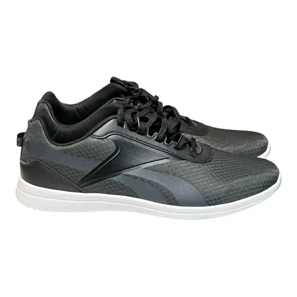 Reebok Stridium 2 Core Walking Shoes Black/Cold Grey 7/Ftwr White Sneakers 10.5