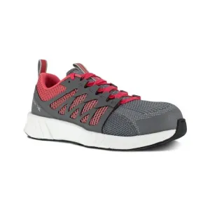 Reebok Work Fusion Flexweave RB312 Women 8.5 Gray Comp Toe Athletic Shoes ZPO323