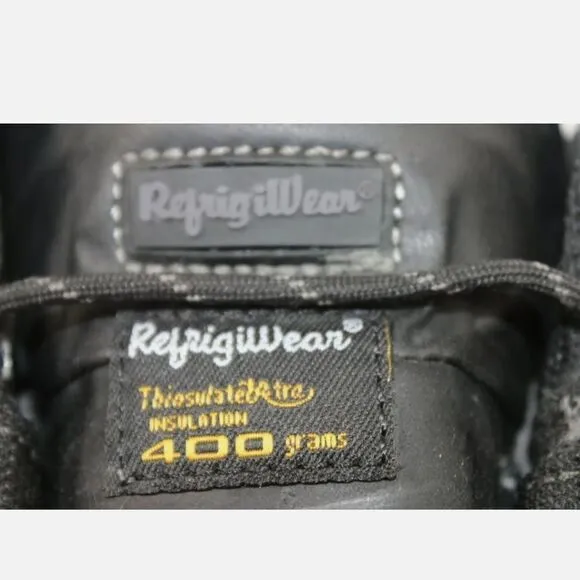 RefrigiWear Mens Steel Toe Vibram Safety Boots Sz 12 Waterproof 1160CR 400 GRAMS