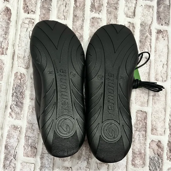 Remonte Liv Sneakers Lite n Soft Shoes Womens 7.5 EU 38 Black Leather Minimalist