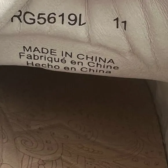 Robert Graham Barrelman Leather Sneakers In Navy Blue Size 11