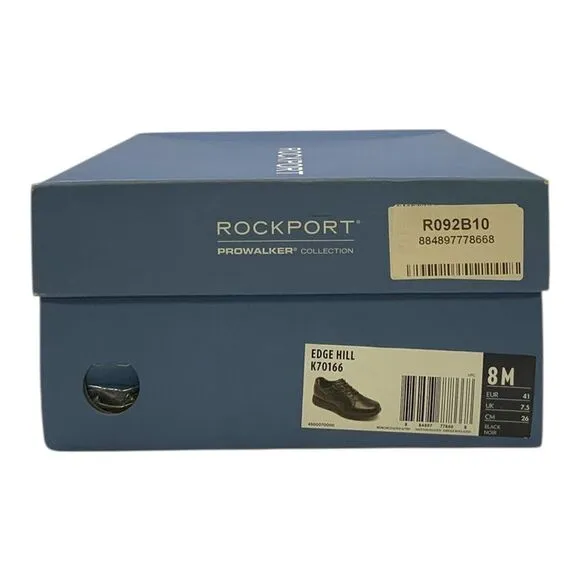 Rockport Edge Hill Walking Shoe Black US Men's 8M