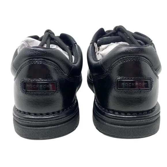 Rockport Ridgefield Eureka Walking Shoes Men’s Size 11 Black Leather NWOB