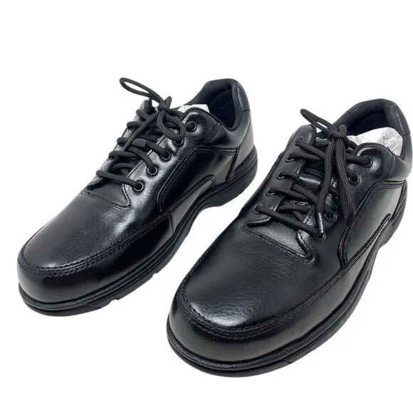 Rockport Ridgefield Eureka Walking Shoes Men’s Size 11 Black Leather NWOB