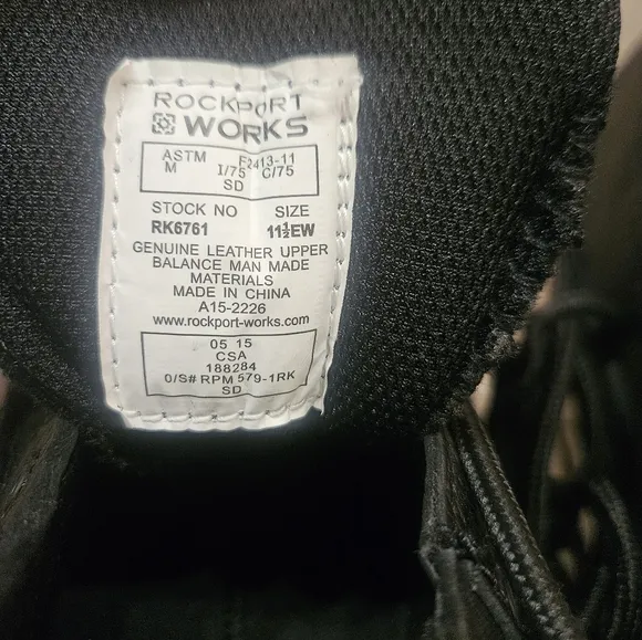 Rockport Works World Tour Steel Toe Oxford Men's Work Shoes NIB