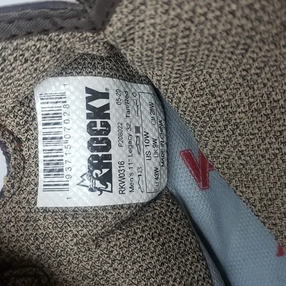 ROCKY LEGACY 32 WATERPROOF WESTERN BOOT Size 10W