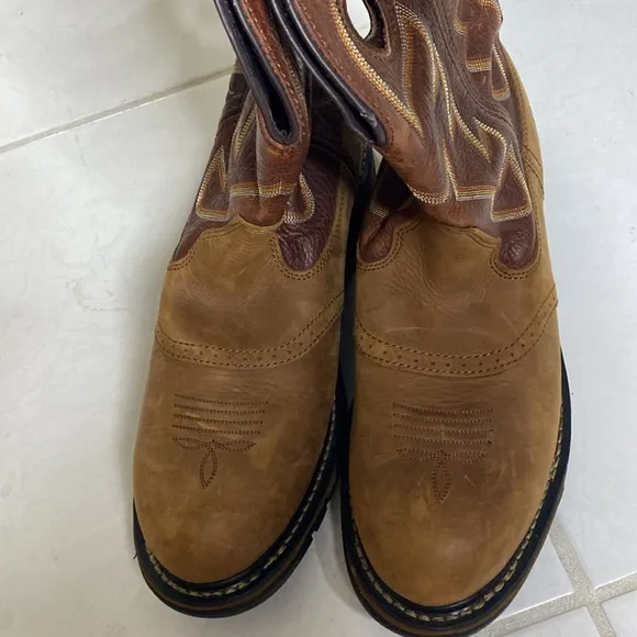 Rocky Long Range 11&quot; WaterproofWestern Leather Work Boots - Size 11.5W