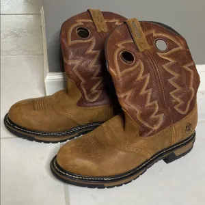 Rocky Long Range 11&quot; WaterproofWestern Leather Work Boots - Size 11.5W