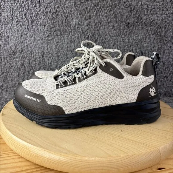 Rocky V-Lite 4&quot; Nano Composite Work Shoe Womens 8.5 Light Brown Safety Sneaker