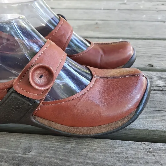 Romika brown leather suede mary jane walking shoes size 6/EU 37