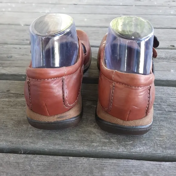 Romika brown leather suede mary jane walking shoes size 6/EU 37