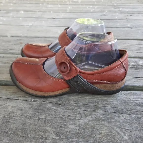 Romika brown leather suede mary jane walking shoes size 6/EU 37