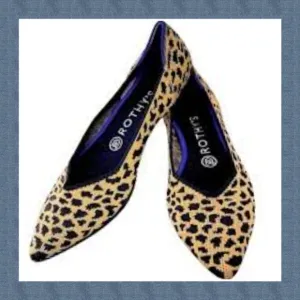 Rothy's On Point  Leopard Print Women's Flats. Size 9