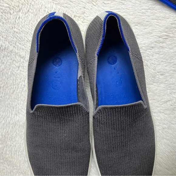 Rothy’s The Original Slip On Sneaker Shoes Steel Gray 006-108 Size 10