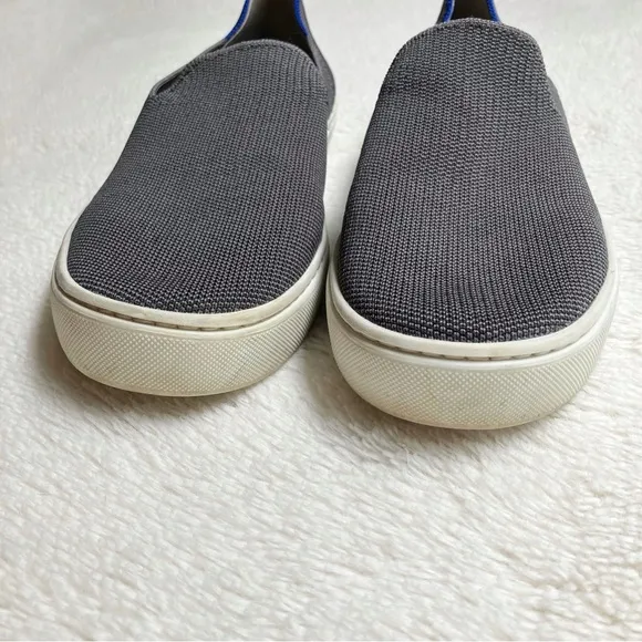 Rothy’s The Original Slip On Sneaker Shoes Steel Gray 006-108 Size 10