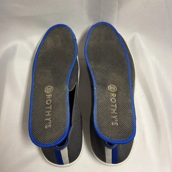 Rothy’s The Original Slip On Sneaker Steel Gray Size 8.5
