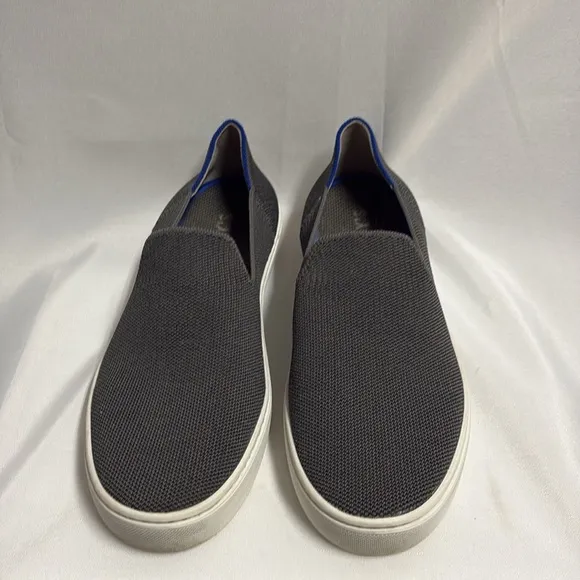Rothy’s The Original Slip On Sneaker Steel Gray Size 8.5