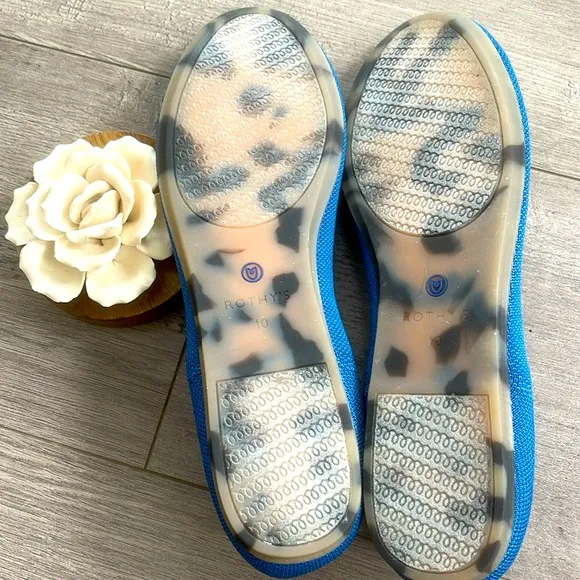 Rothys the round toe size 10 Deep teal woman flat shoes