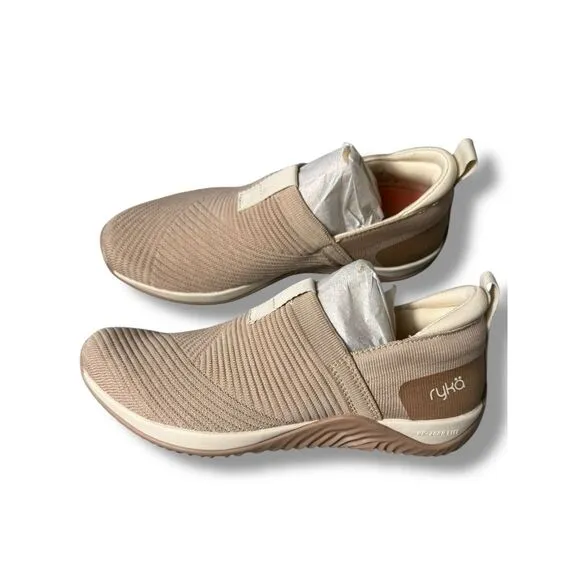 Ryka Echo Knit Slip On Comfort Walking Shoes Trail Outdoor Sneakers‎ Taupe US 6M