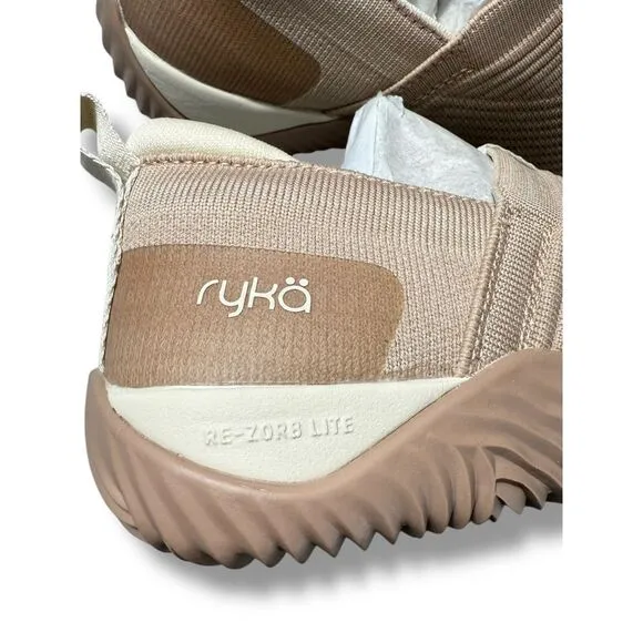 Ryka Echo Knit Slip On Comfort Walking Shoes Trail Outdoor Sneakers‎ Taupe US 6M