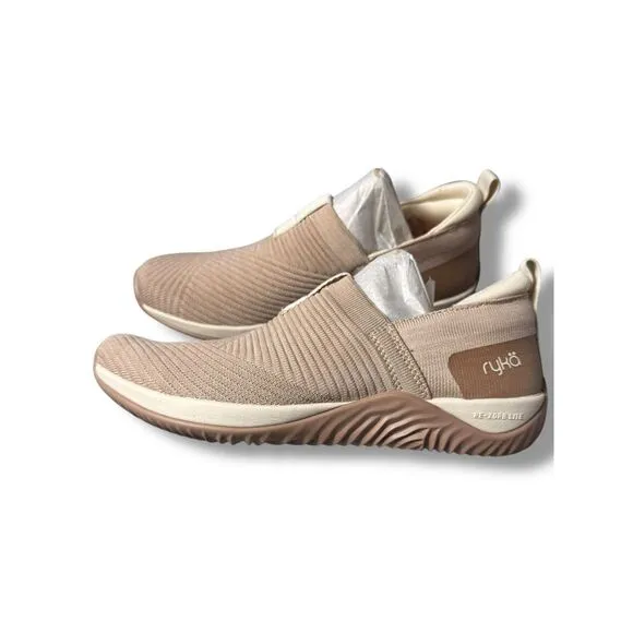 Ryka Echo Knit Slip On Comfort Walking Shoes Trail Outdoor Sneakers‎ Taupe US 6M