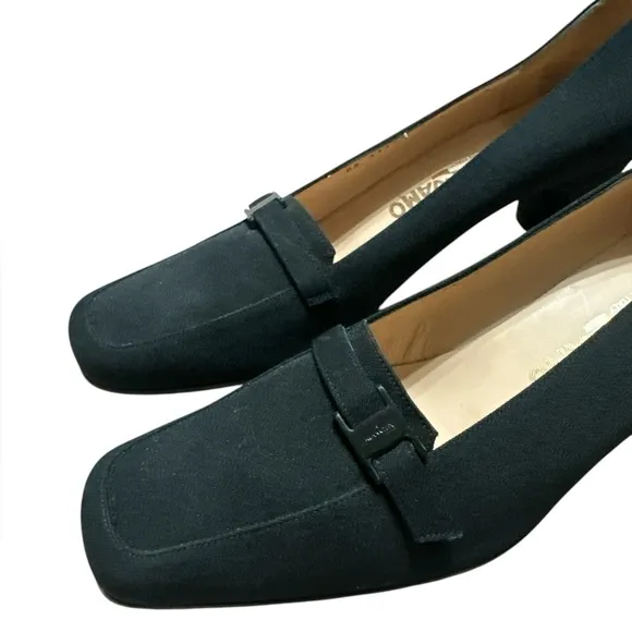 Salvatore Ferragamo ladies square toe shoes 8 1/2 B