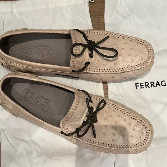 Salvatore Ferragamo Men's Tan Loafers