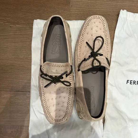 Salvatore Ferragamo Men's Tan Loafers