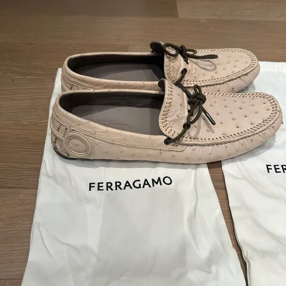 Salvatore Ferragamo Men's Tan Loafers