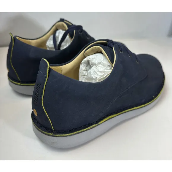 Samuel Hubbard Free Oxford Nubuck Leather Walking Shoes Navy Men's Size US 13