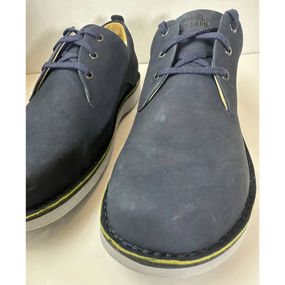 Samuel Hubbard Free Oxford Nubuck Leather Walking Shoes Navy Men's Size US 13