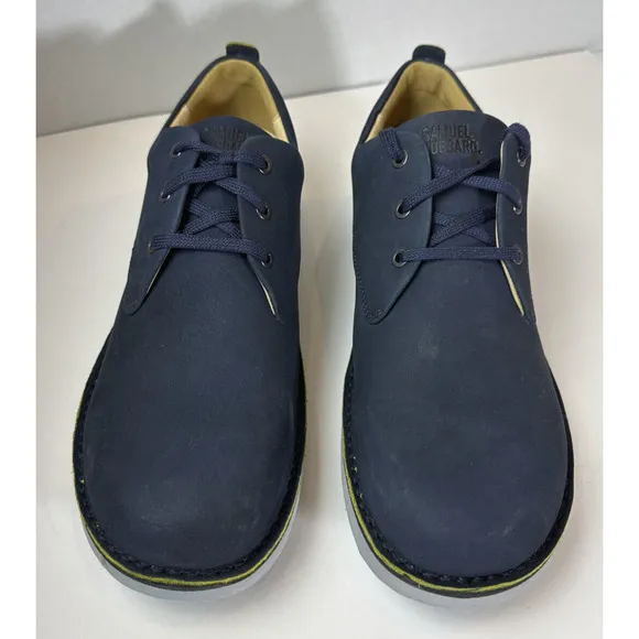 Samuel Hubbard Free Oxford Nubuck Leather Walking Shoes Navy Men's Size US 13