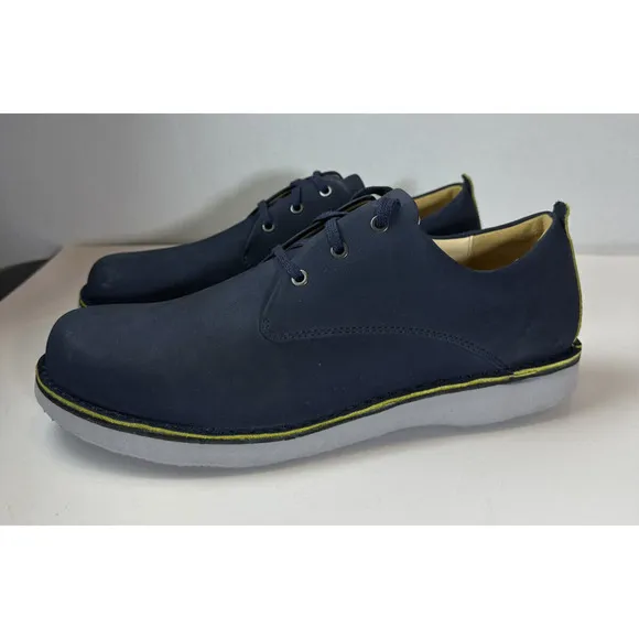 Samuel Hubbard Free Oxford Nubuck Leather Walking Shoes Navy Men's Size US 13