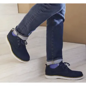Samuel Hubbard Free Oxford Nubuck Leather Walking Shoes Navy Men's Size US 13