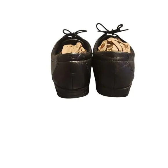 SAS Free‎ Time Women's 6M  Black Leather Sneaker Oxford Casual Walking Shoes