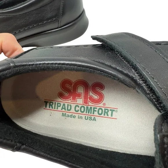 SAS Roamer Women’s Size 6.5 M Work Comfort Shoes Black Leather New