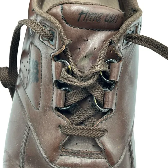 SAS Time Out Mens 9W Brown Leather Sneakers Tripad Comfort Shoes Vtg Grandpacore