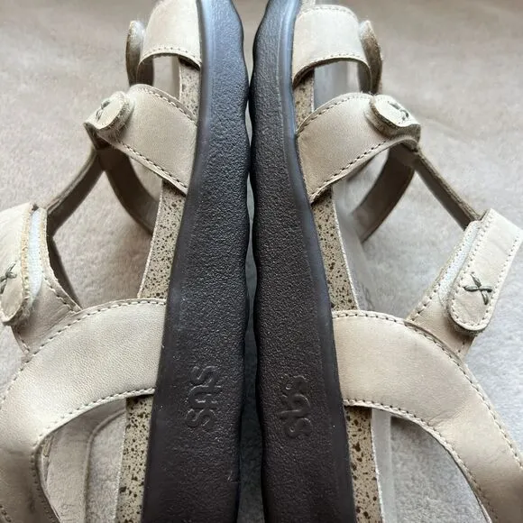 SAS Tripad Comfort Sorrento Tan Leather Strappy Comfort Sandal Shoes Women’s 8 M