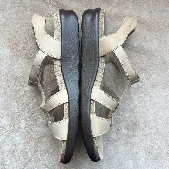 SAS Tripad Comfort Sorrento Tan Leather Strappy Comfort Sandal Shoes Women’s 8 M