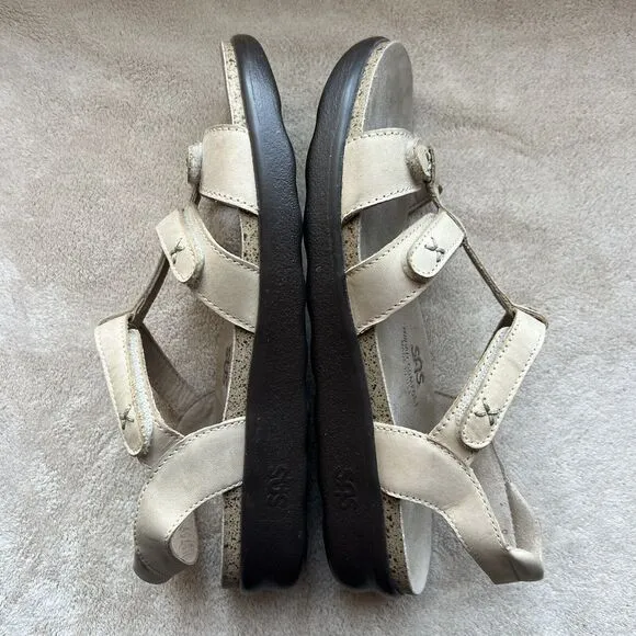 SAS Tripad Comfort Sorrento Tan Leather Strappy Comfort Sandal Shoes Women’s 8 M