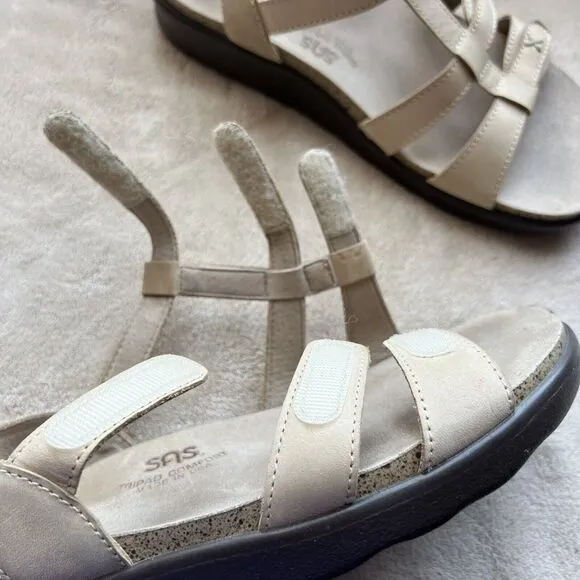 SAS Tripad Comfort Sorrento Tan Leather Strappy Comfort Sandal Shoes Women’s 8 M
